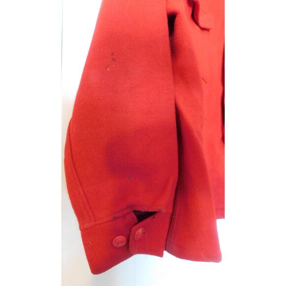 Melton Wintermaster Red Wool Jacket Vintage American Pride - Picture 3 of 10